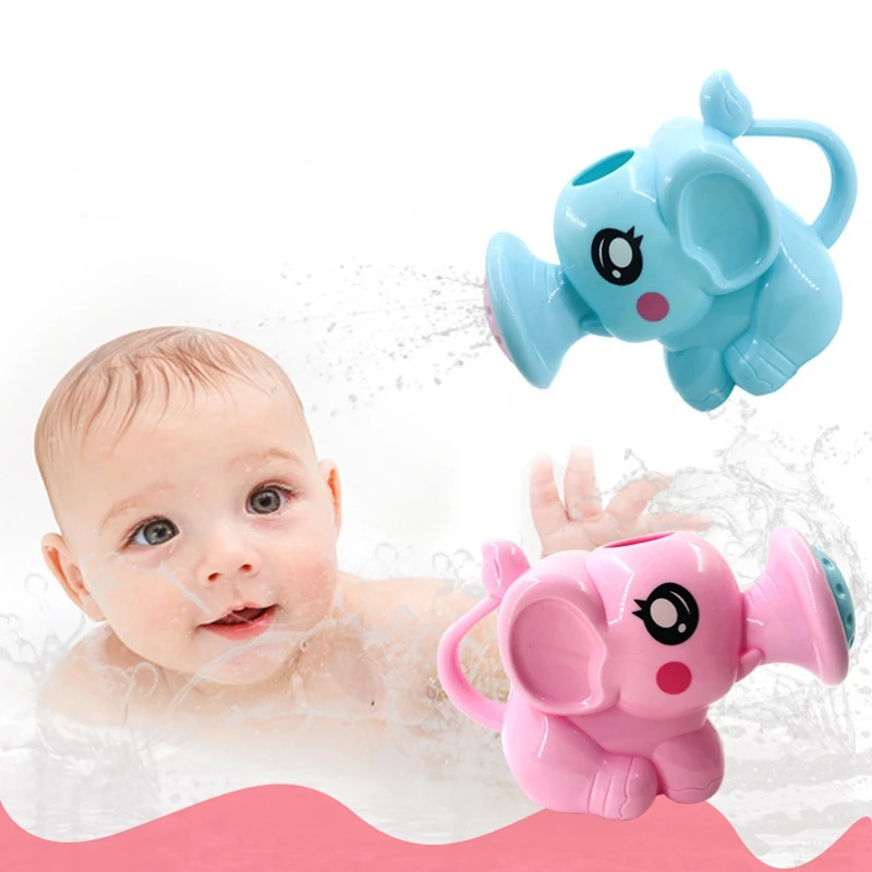 

Baby Bath Toys Lovely Plastic Elephant Shape Water Spray for Baby Shower Swimming Toys Kids Gift Storage Mesh Bag Baby Kids Toy