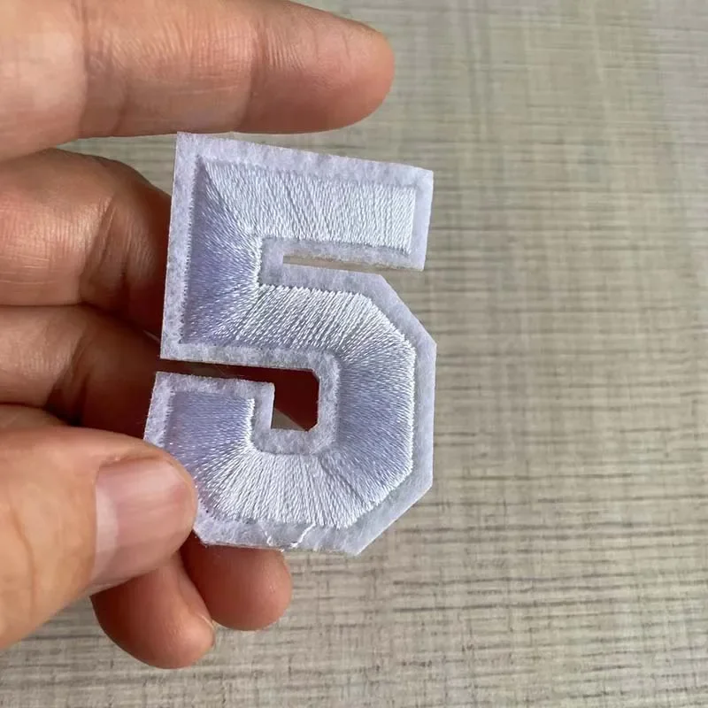 Multicolor Number Patch Set - Embroidered Iron-On Fabric Decals
