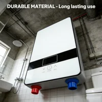 Chauffe-eau électrique instantané, petit, rapide, à température constante, idéal pour la douche domestique ou les locations. 2