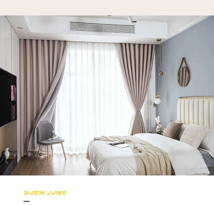 Windproof Winter Curtains - Thick Cotton Thermal Drapes for French Windows | Sound Insulation & Energy Saving