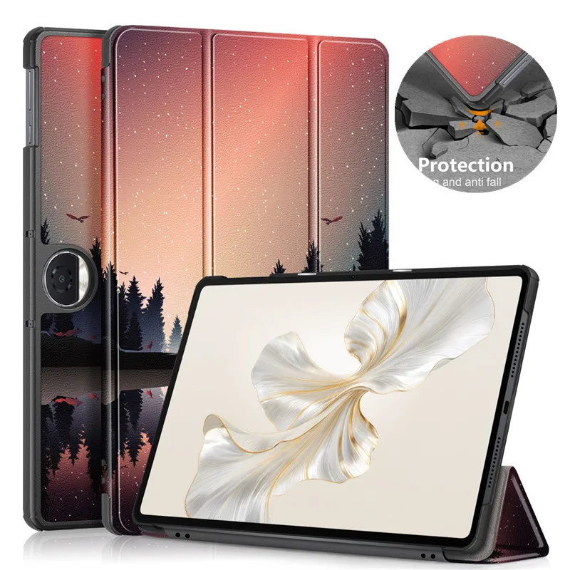 Capa Inteligente Magnética para Huawei Capa para Honor Pad Folio Tri-folding 12.1 Hey2-w09 Hey2-w19 Capa para Tablet 2024