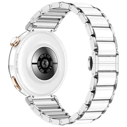 Elegant 18mm Ceramic Strap - GarminCaptain Marvel (Silver white)
