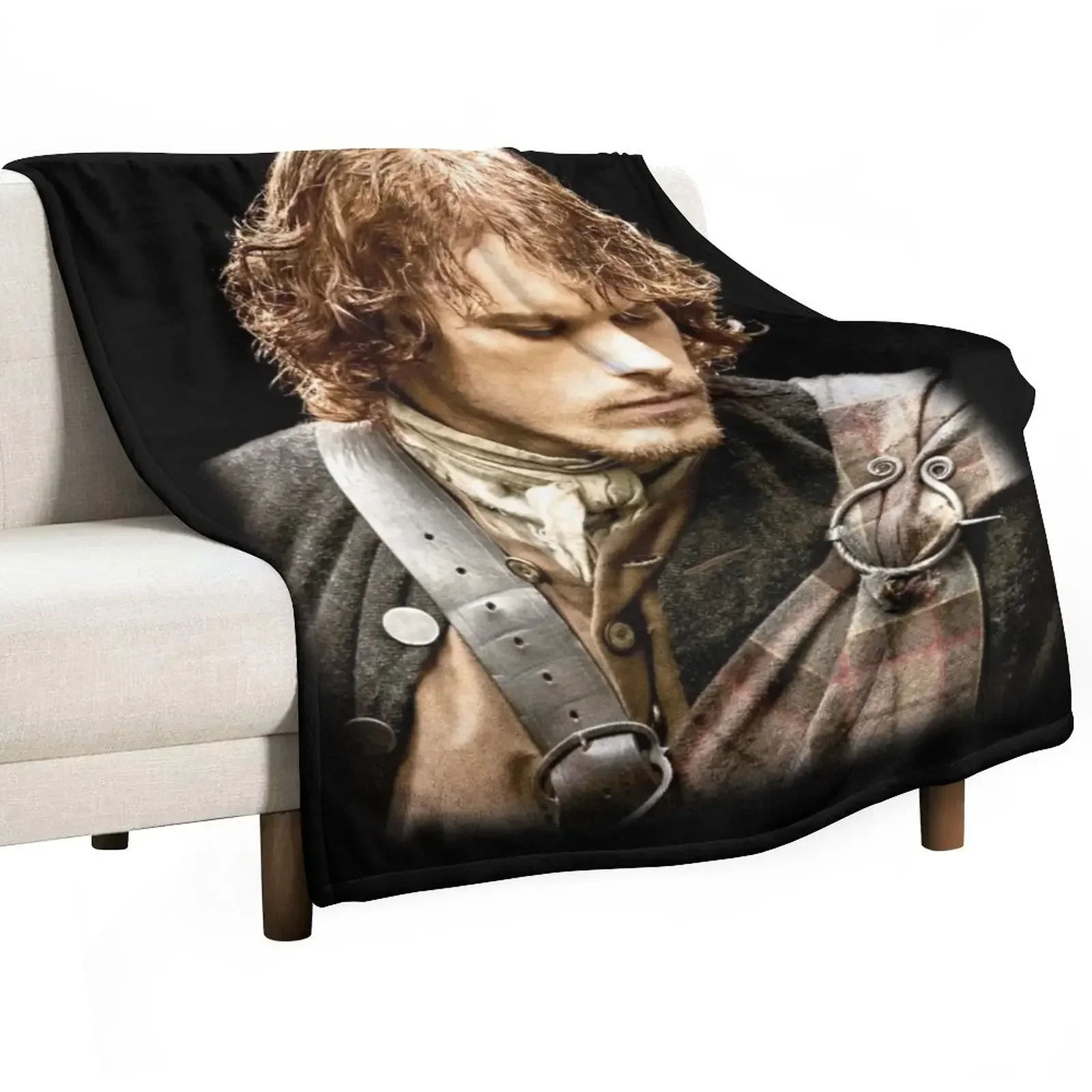 

Jamie Fraser Throw Blanket for sofa Vintage Sofas Decorative Beds Blankets