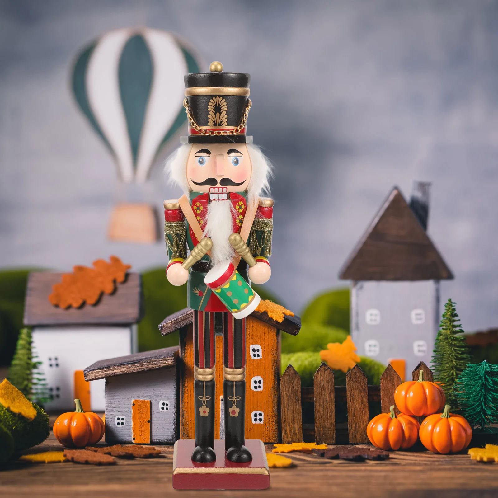 

Christmas Nutcracker Traditional Wooden Pink Nutcracker Ornament Holiday Nutcracker Soldier Figure Christmas Advent Nutcrackers