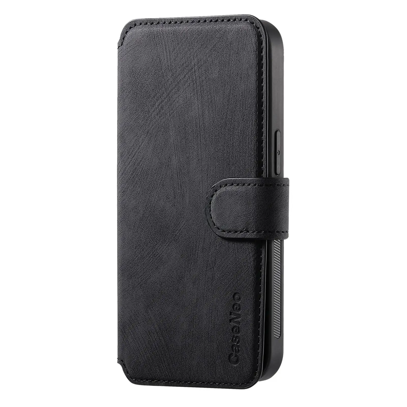 Retro Magnetic MagSafe RFID Anti-Theft PU Leather Phone Case, 6.1''