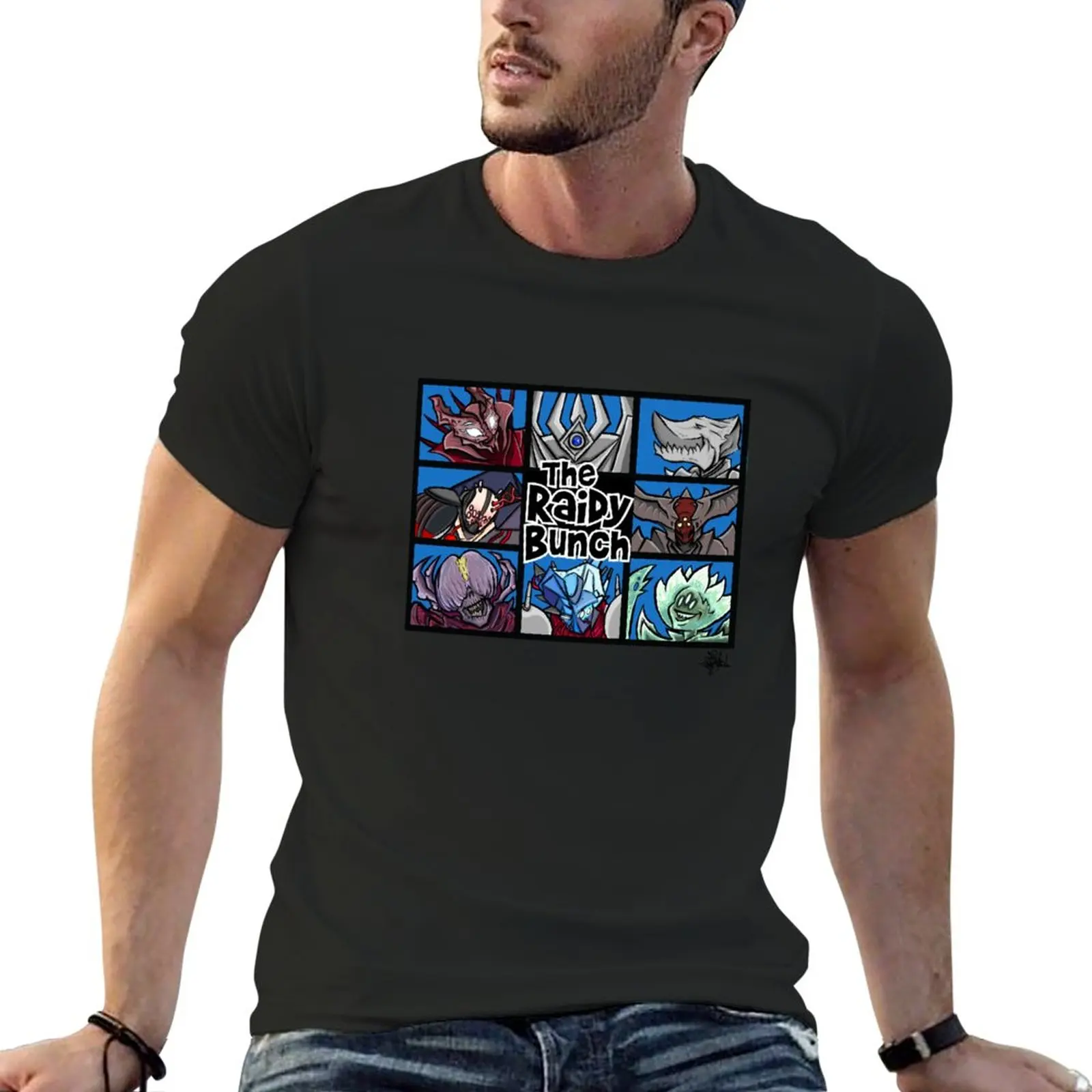 

The Raidy Bunch T-Shirt plain oversizeds summer tops boys whites T-shirts for men cotton