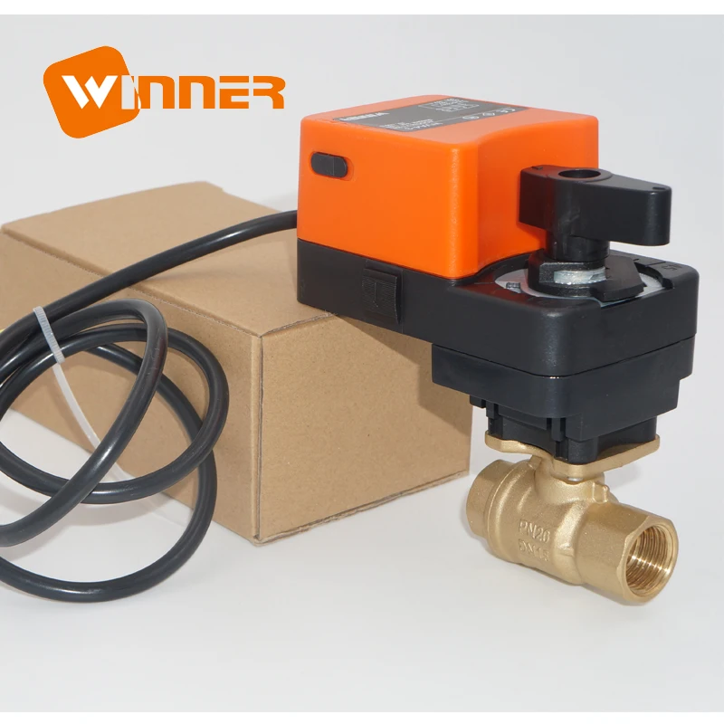 

Winvall 2 Way DN15 DN20 DN25 Electric Actuator 0-10V Modulating Valve Motorized Proportional Control Ball Valve