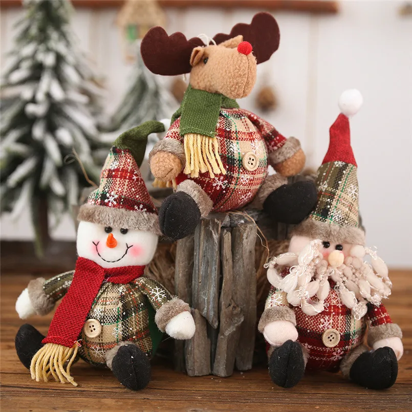 

Snowman Doll Merry Chirstmas Decor for Home Table 2023 Elk Doll Christmas Ornaments Santa Claus Navidad Gift Happy New Year 2024