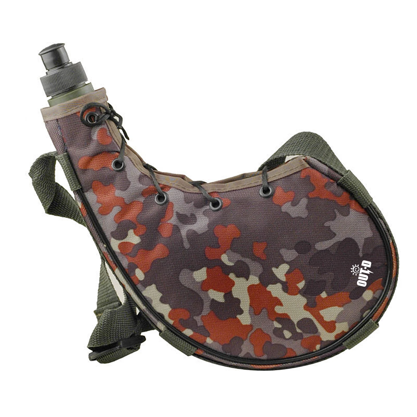 زجاجة مياه خارجية بحزام كتف وغلاية رياضية والتنزه...