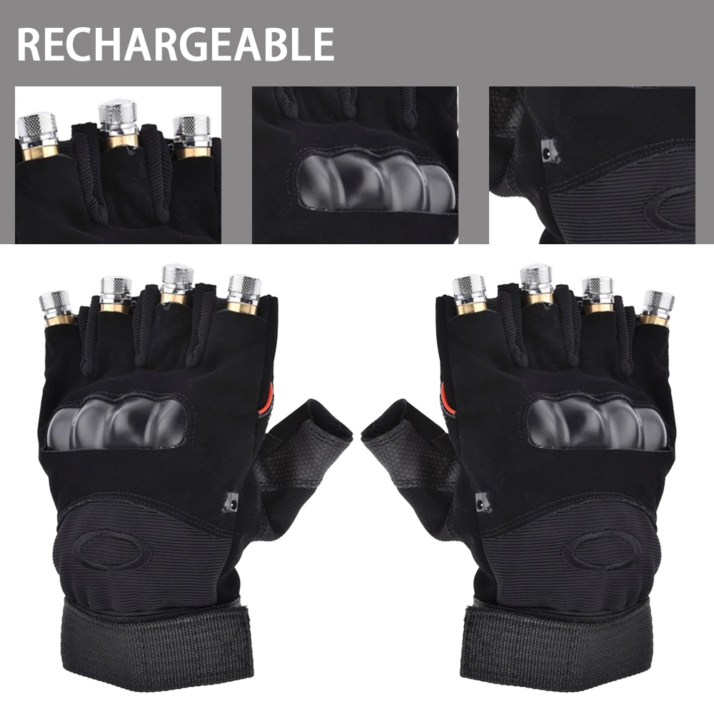 Rechargeable LED Laser Gloves for Stage Performance Lighting