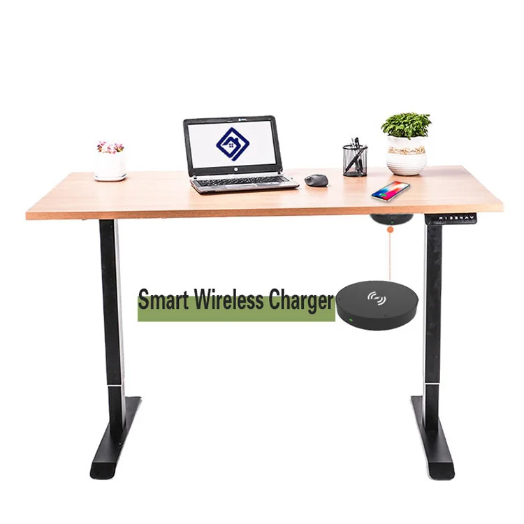 שולחן עמיד בגובה מתכוונן עם בסיס חכם למשרד