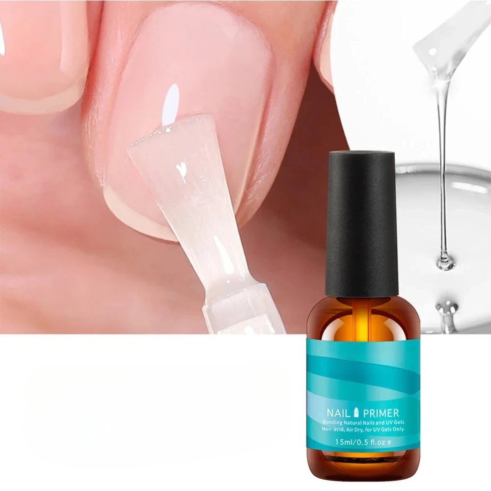2Pcs 15ml Nail Primer Fast Air Dry Prep Dehydrator For Nail Soak Off Base Primer Gel First Nails Gel for Manicure Tools