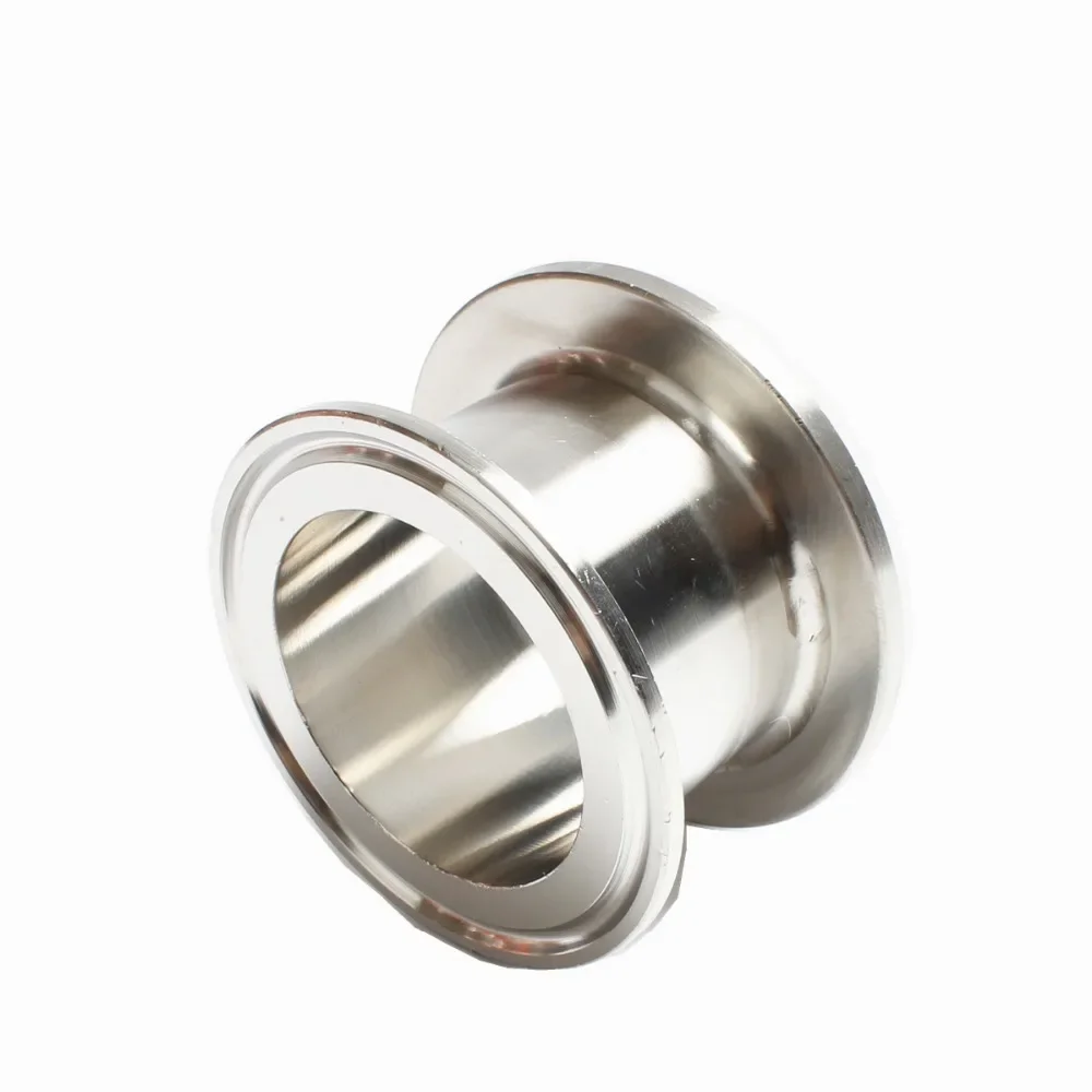 Adapter external thread DN40 (1 1/2") 48mm x tri-clamp 2" OD64 with silicone gasket. Stainless steel SS304. Length 50mm