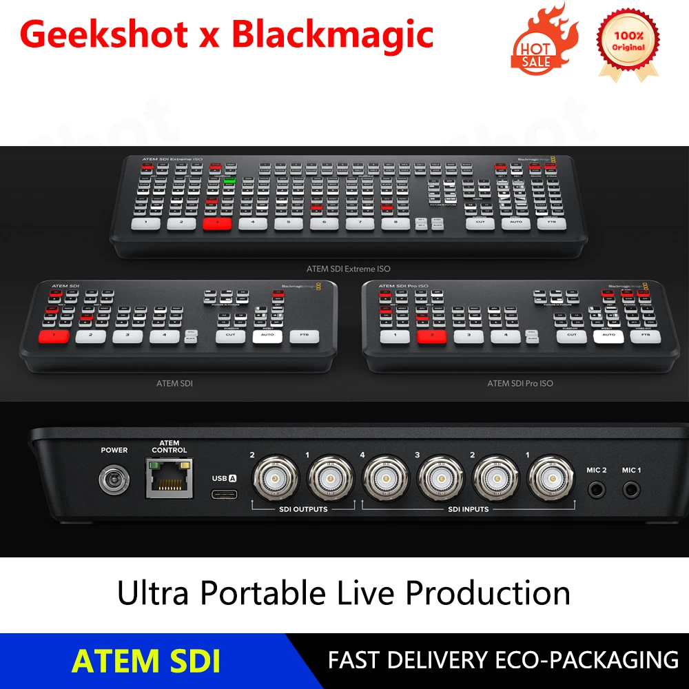 Blackmagic Design BDM ATEM SDI Switcher tally atem extreme