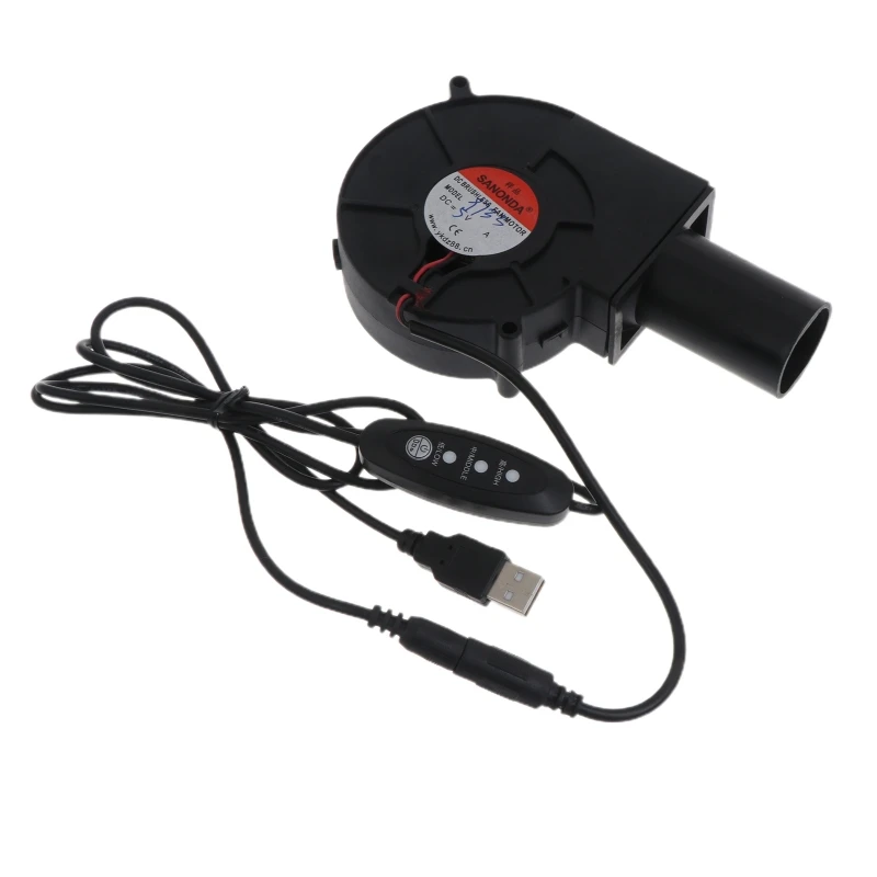 

BBQ Fan DC5V Air Blower for Barbecue Camping Fire Charcoal Starter Drosphip