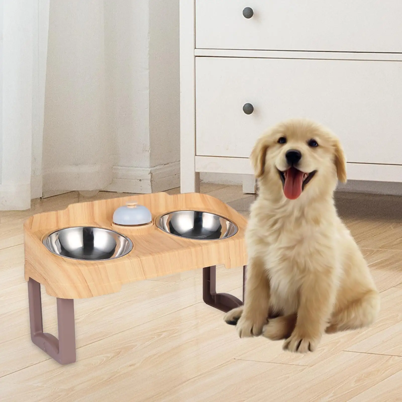Raised Dogs Bowl AntiSlip for Cats and Dogs Feeding Bowl Pet Feeder Dog Water