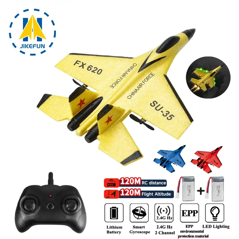 Avion télécommandé SU-35 RC en mousse avec lumières - Pour enfants - Marque  non spécifiée - Cdiscount Jeux - Jouets