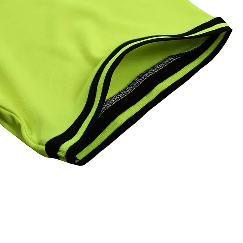 Professional Man Referee Uniform Polyester Referee Soccer Jersey Pocket Shorts Thailand Quality Football Jersey Set