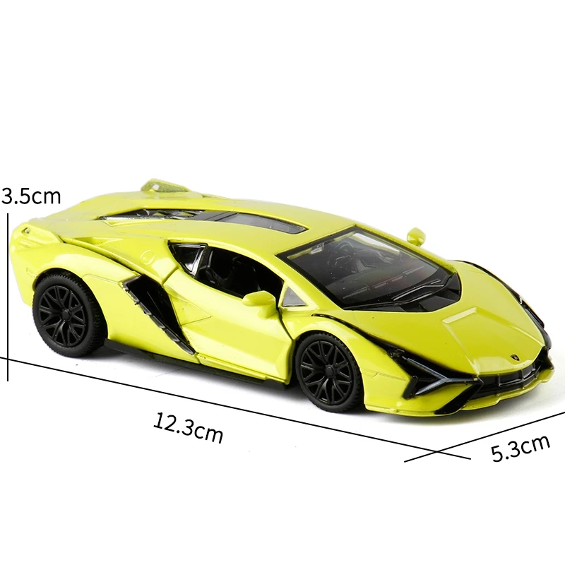 1/36 Lamborghini Gallardo LP570-4 Super Sport Toy Car RMZ City Diecast Metal Miniature Model Pull Back Collection Gift For Boy 5