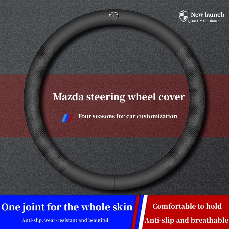 Car Steering Wheel Cover For MazDA3 BK BL BM BN BP Mazda6 CX3 CX5 CX7 CX30 Axela Atenza steering wheel covers