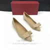 2025 new 100% genuine leather pointy butterfly knot flat Loafers Simple women's loafers elegant all season low heels 3