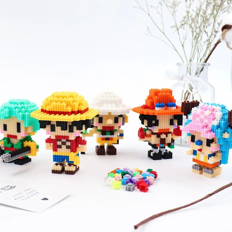 Un Pezzo In Miniatura Piccole Particelle Blocchi Assemblati Giocattoli Creativi Rufy Joe Ba Sorong Jigsaw Toys