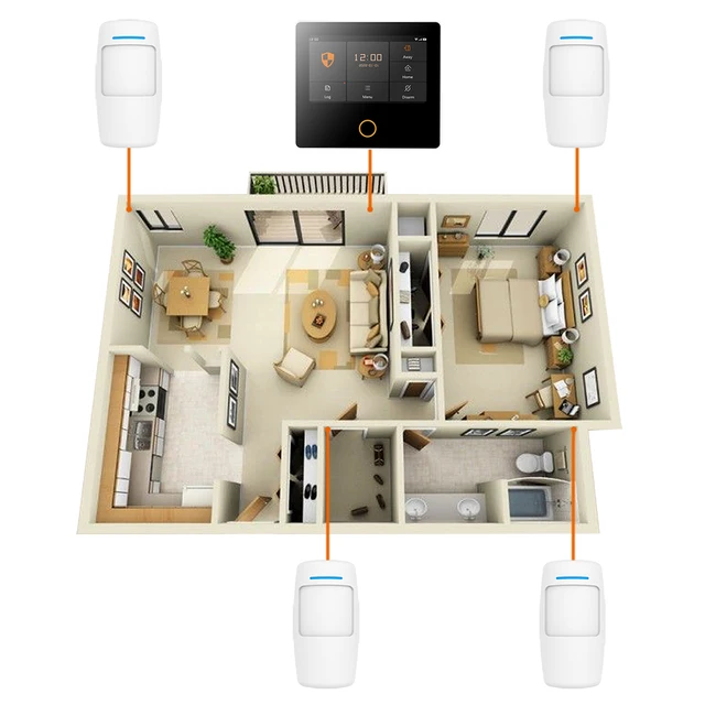 Staniot PIR Motion Detector Home Human Infrared Security Burglar Alarm Sensor Distance Detection 110° Support Low Voltage Alarm 3