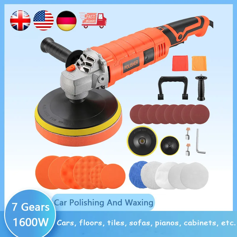 Electric Car Polishers and Buffers Kit, Rotary Car Polisher, Wax Machine, Buffing Tools, Buffer Waxer, Adjustable Speed Sander sn74hc240n dip 20 buffers