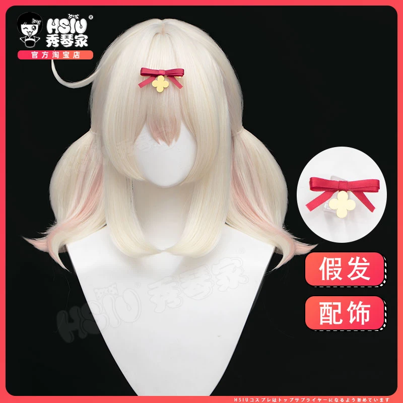 

Парик из аниме Genshin Impact Klee, заколка для волос, костюм для косплея