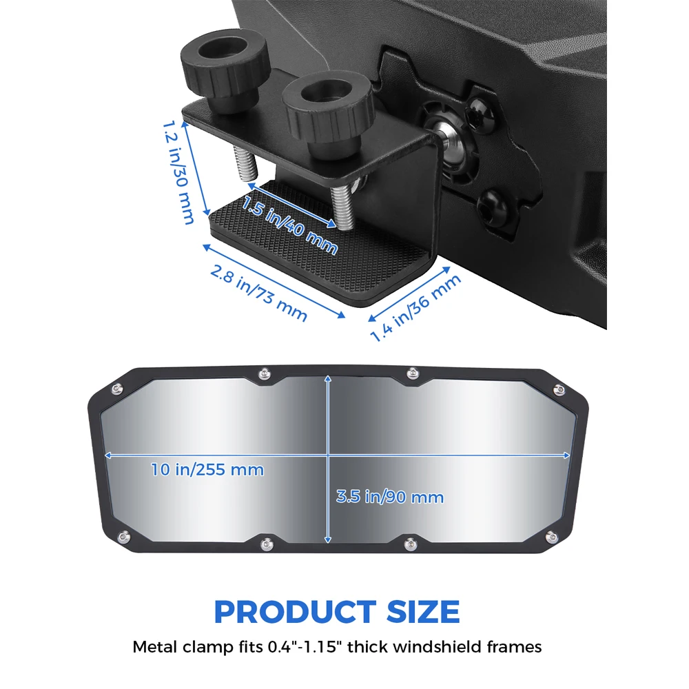 Boat Rearview Mirror for Jet Ski Yacht Boat Personal Watercraft PWC Surfing