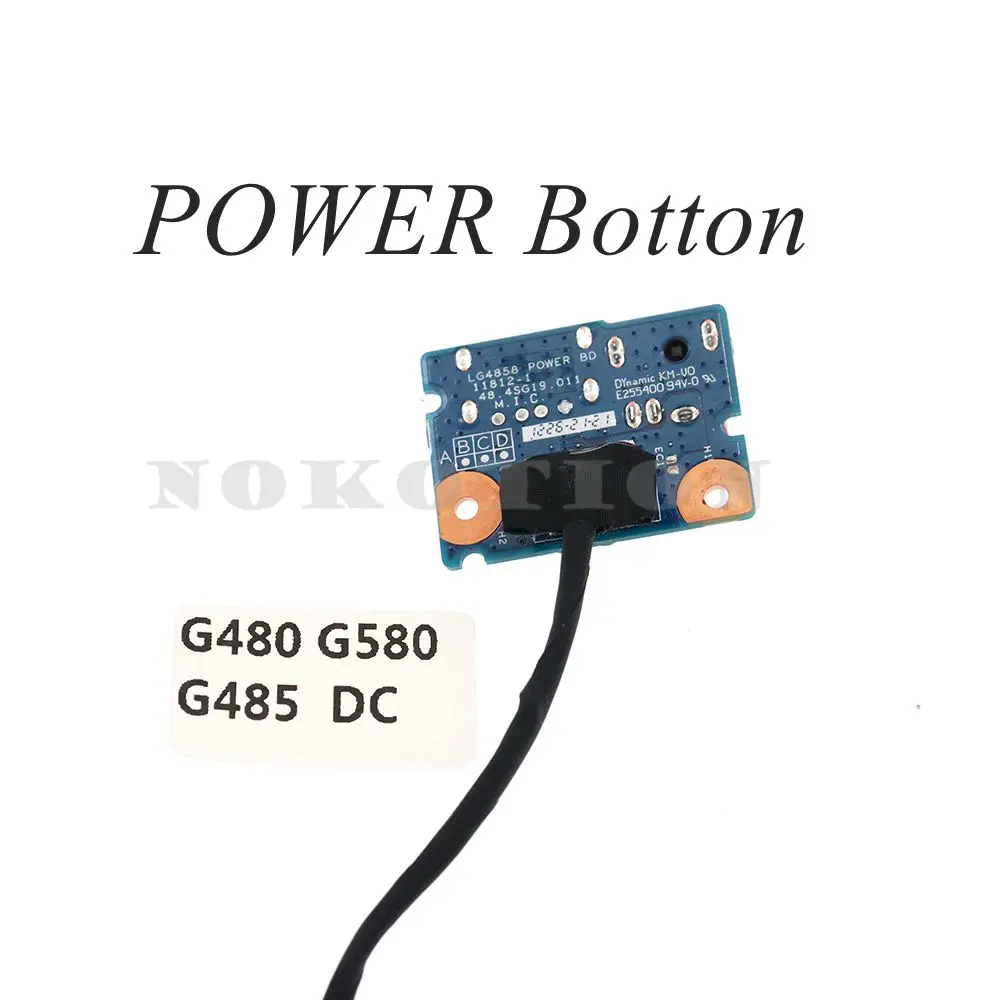 

LG4858 power BD 11812-1 488.4sg19. 011 для Lenovo G580 разъем питания, USB-порт, плата с кабелем