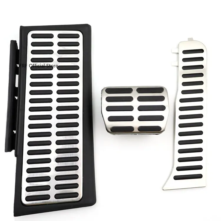 Stainless Steel Car Pedals Accelerator Brake Non-slip Pedal Cover Pads for Audi Q3 RS MK1 8U 2012 2013 2014 2015