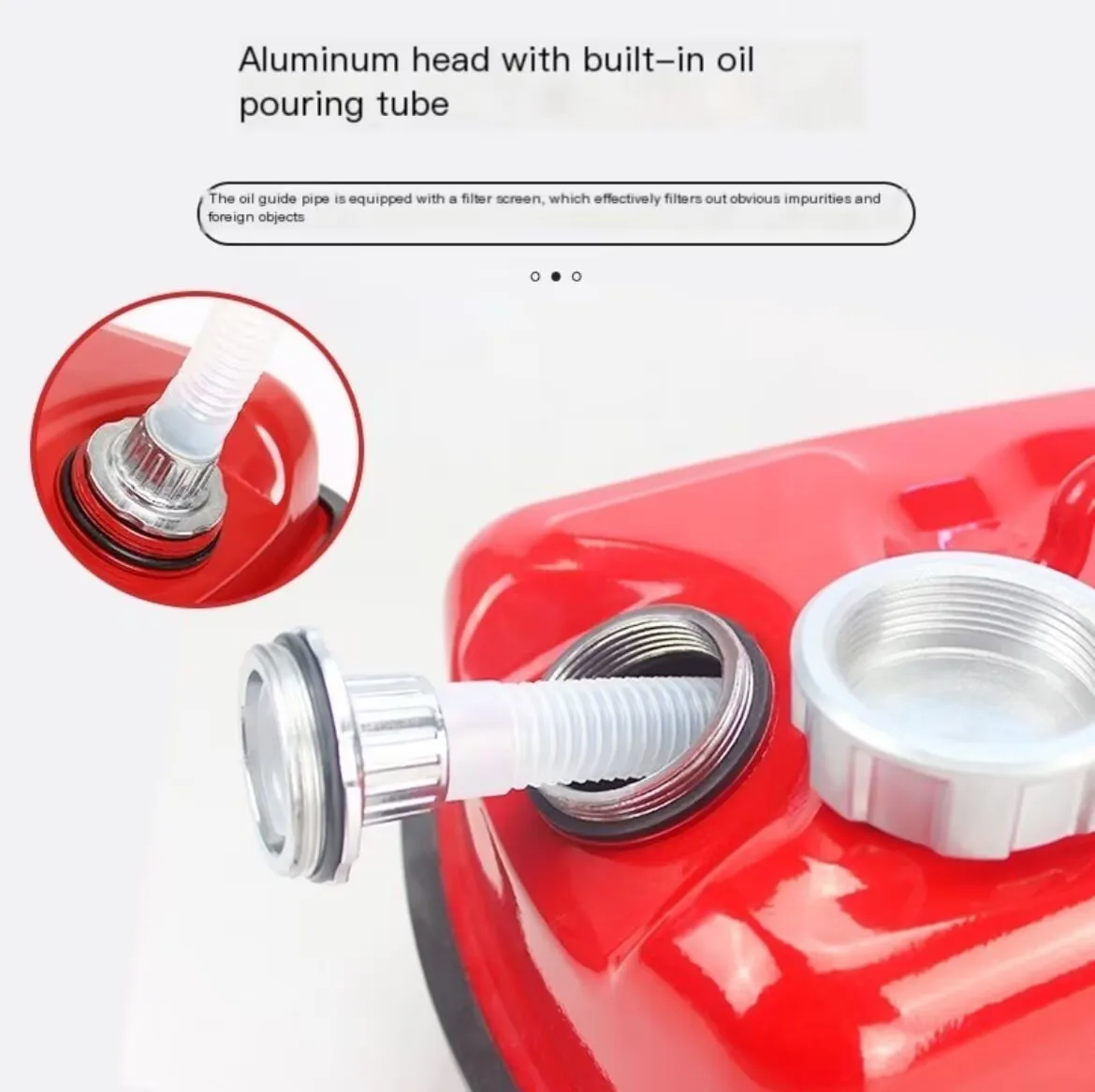 Thickened horizontal 5-10-20L gasoline barrel short portable diesel pot car iron fuel tank car motorcycle storage spare