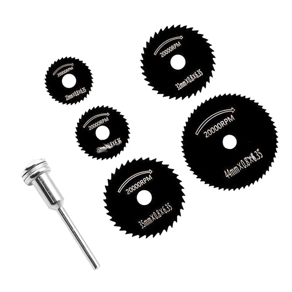 

5PCS 22-44mm HSS Electric Cutting Saw Blade Rotary Tool For Metal Cutter Woodworking Metal Tools Grinder Accessories