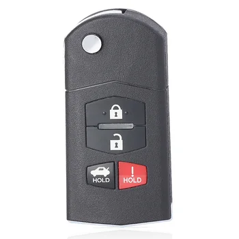 Keyforkess 315MHz 4 d63 Chip p/n: 5 wk43451 5 wk49783 sostituzione Flip 3 1 4 pulsanti portachiavi remoto per Mazda 6 2009 2010 - KEYECU 315MHz 4 d63 Chip p n 5 wk43451 5 wk49783 sostituzione Flip 3 1