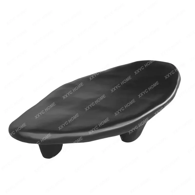 

Post-Modern Silent Style Pebble Black Shaped Tea Table Nordic Living Room Coffee Table