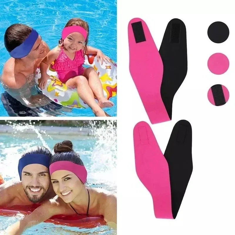1PC Earmuffs For Children And Adults Swimming Headband Diving Material Bathing Splash Swimming Headband Swim Earmuffs Earband 3