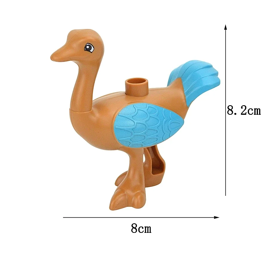 Bulk Large Animal Building Blocks Set - Farm & Zoo Creatures Toys
