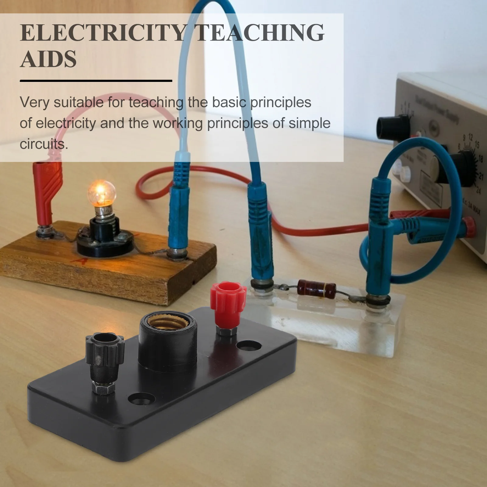 10 Pcs Lamp Socket Physics Screw Holder Experimental Light Base Plastic Laboratory Equipment Electricity Teaching Aids Physics