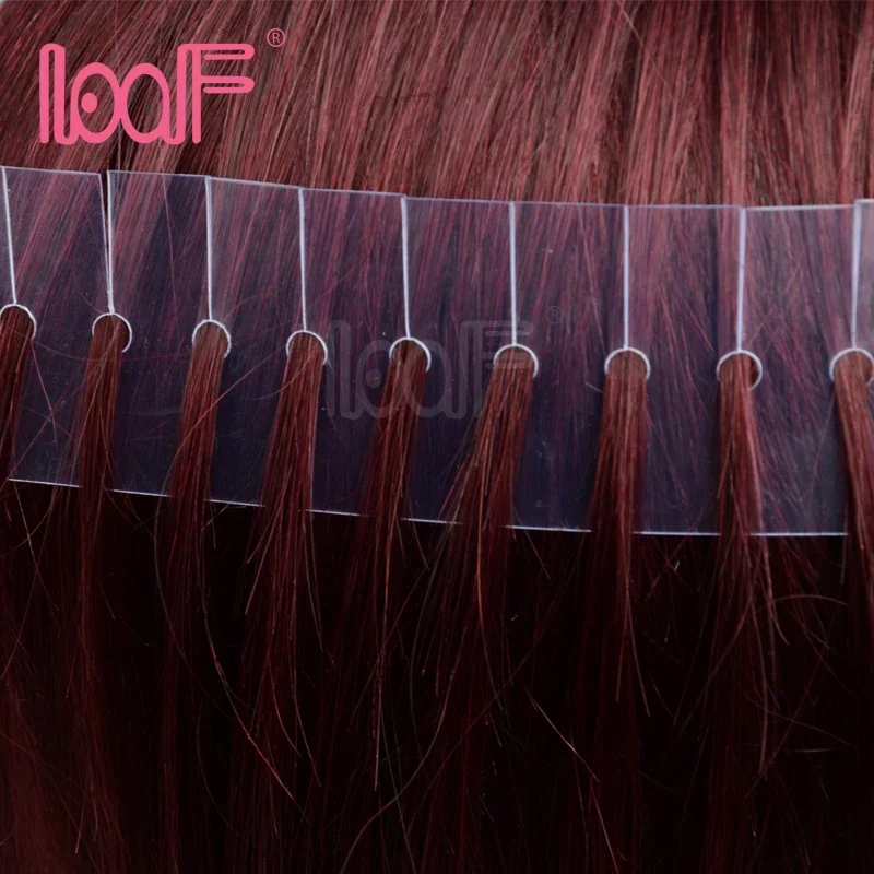 LOOF 20pcs 10 Holes Long Strip Fusion Hair Template Heat Shield Spacer Separator For Fusion Hair Extension Tools