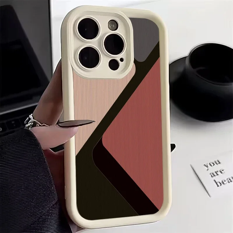 thumbnail image 1 of Fashion Zebra Stripes Lattice Pattern Silicone Case For iPhone 15 14 13 12 11 Pro Max XS X XR 7 8 Plus SE 2020 Shockproof Cover, 1 of 5