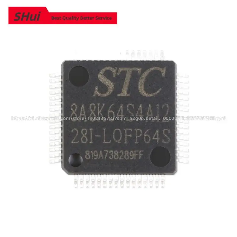 

Original Genuine STC8A8K64S4A12-28I-LQFP64 Single-Chip Microcomputer Integrated Circuit Chip EEPROM ISP 8A8K64S4A12 MCU IC