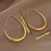 Hot Sale Geometric Oval Hoop Earrings for Women Simple Desgin Earrings Party Wedding Fashion Jewelry Accessories 4