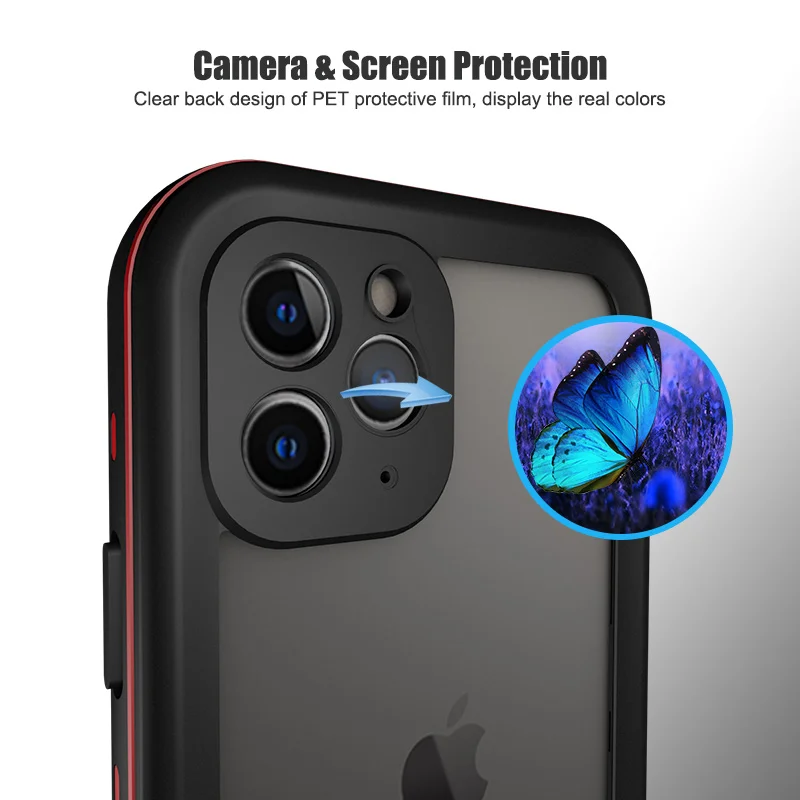 cell phone belt pouch IP68 Waterproof Case for Coque iPhone 13 12 Pro Max on iPhone 11 11Pro X Xs Xr Water Proof Cover Sport 360 Protect iPhone12 Mini phone pouch for ladies