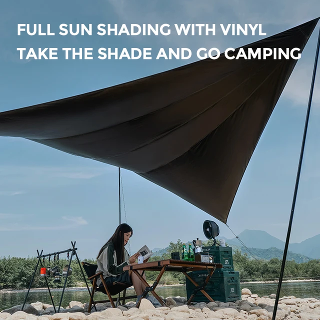 Flexailgear Kemping Napellenző Vízálló Napsütéses Tengerparti Menedékhely Tarp Lombkorona Napfény Menedék Ponyvás Képernyő - Image 2
