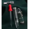 MOONMAN C4 Eyedropper filling Big Size Fountain Pen EF/F/M Nib Transparent Acrylic Writing Ink Pen for Office Business School 6