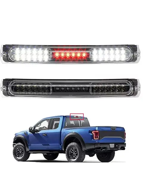 Tercera Luz De Freno LED Humo Trasera Reversa Trasera Lámpara De Carga Para 09-14 FORD F150