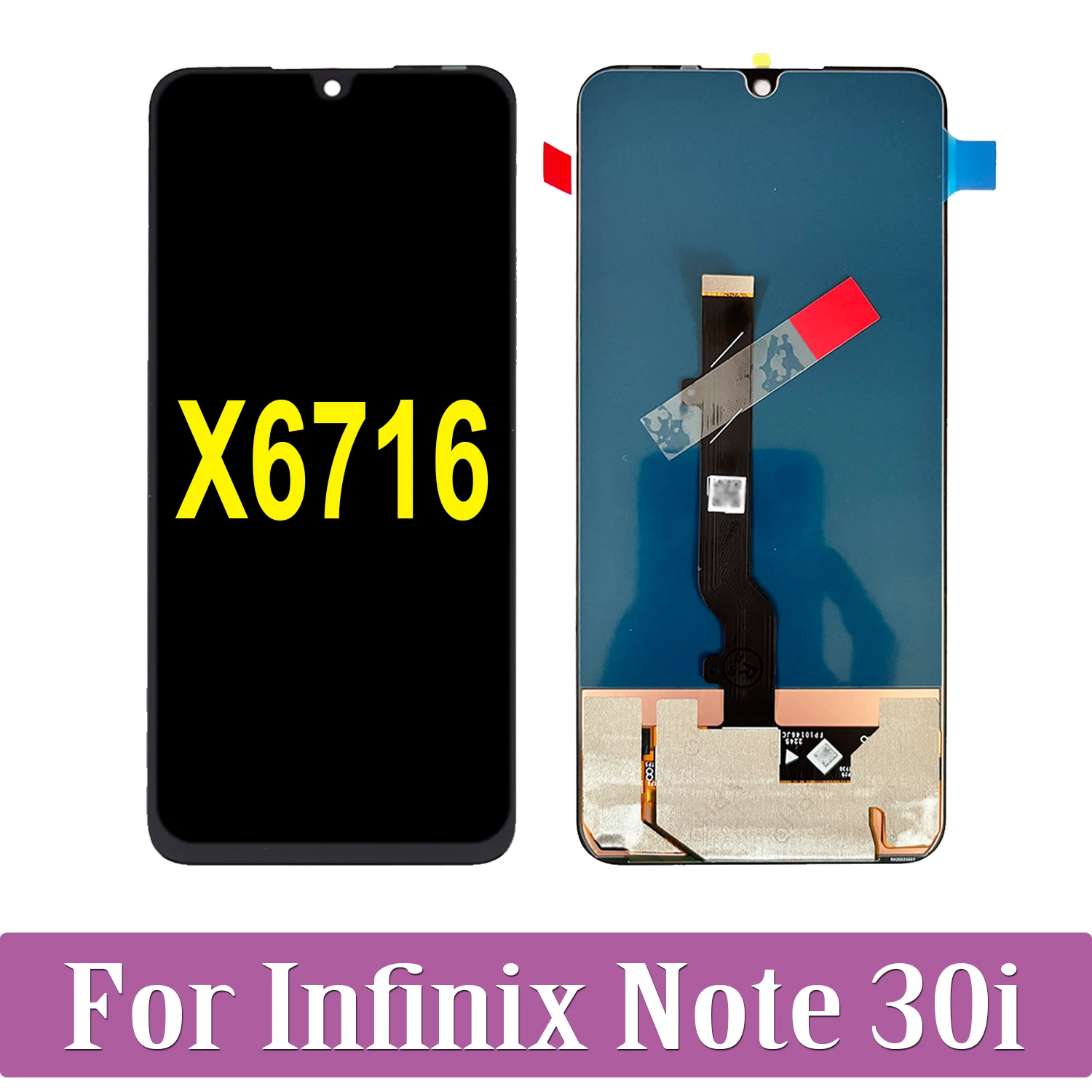 

6.66'' Original AMOLED For Infinix Note 30i X6716 LCD Display Touch Screen Digitizer Assembly For Infinix Note30i LCD