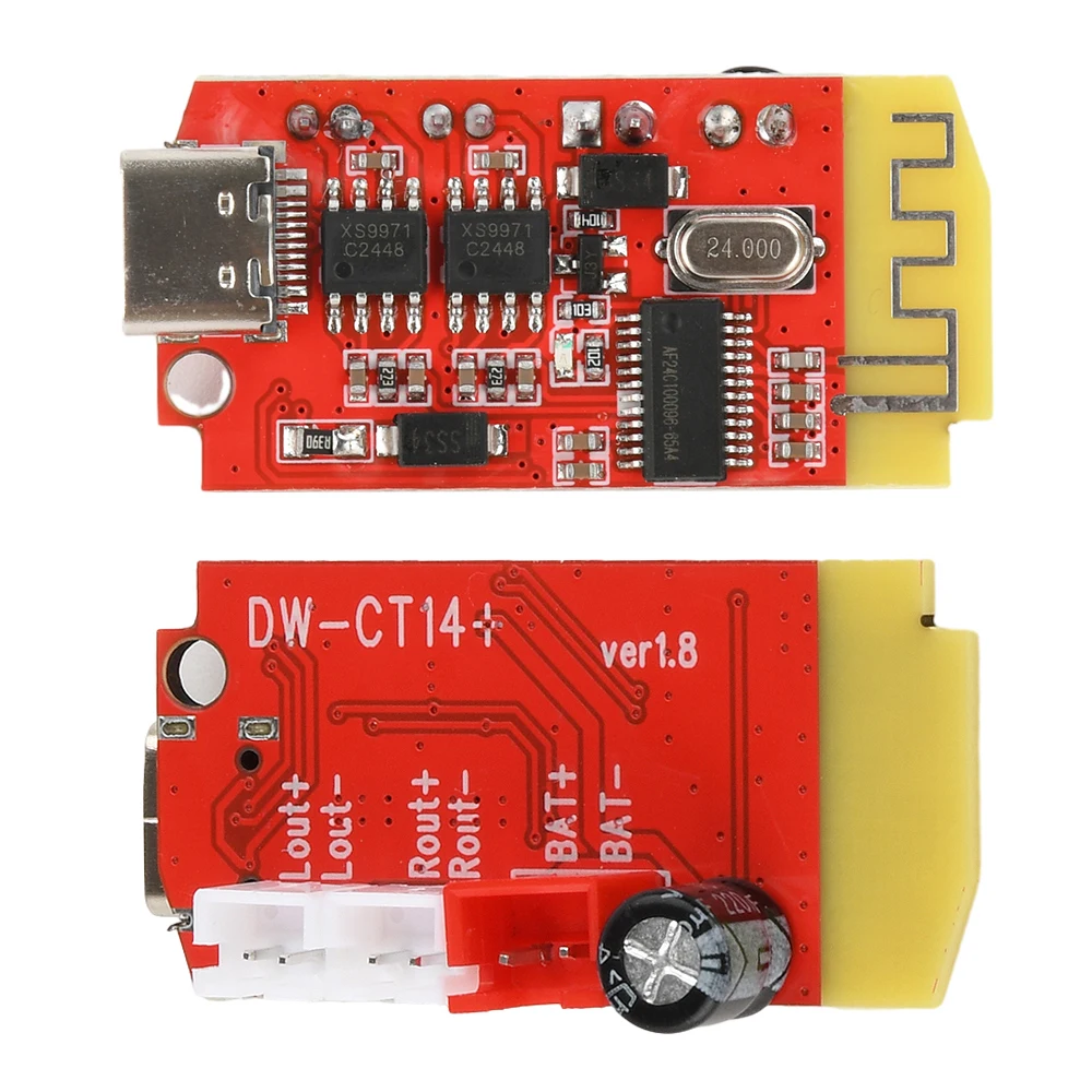 Micro USB Type C 5W+5W Digital Audio Amplifier Board Dual Plate DIY Bluetooth Speaker Modification Sound Music Module 5V/2A