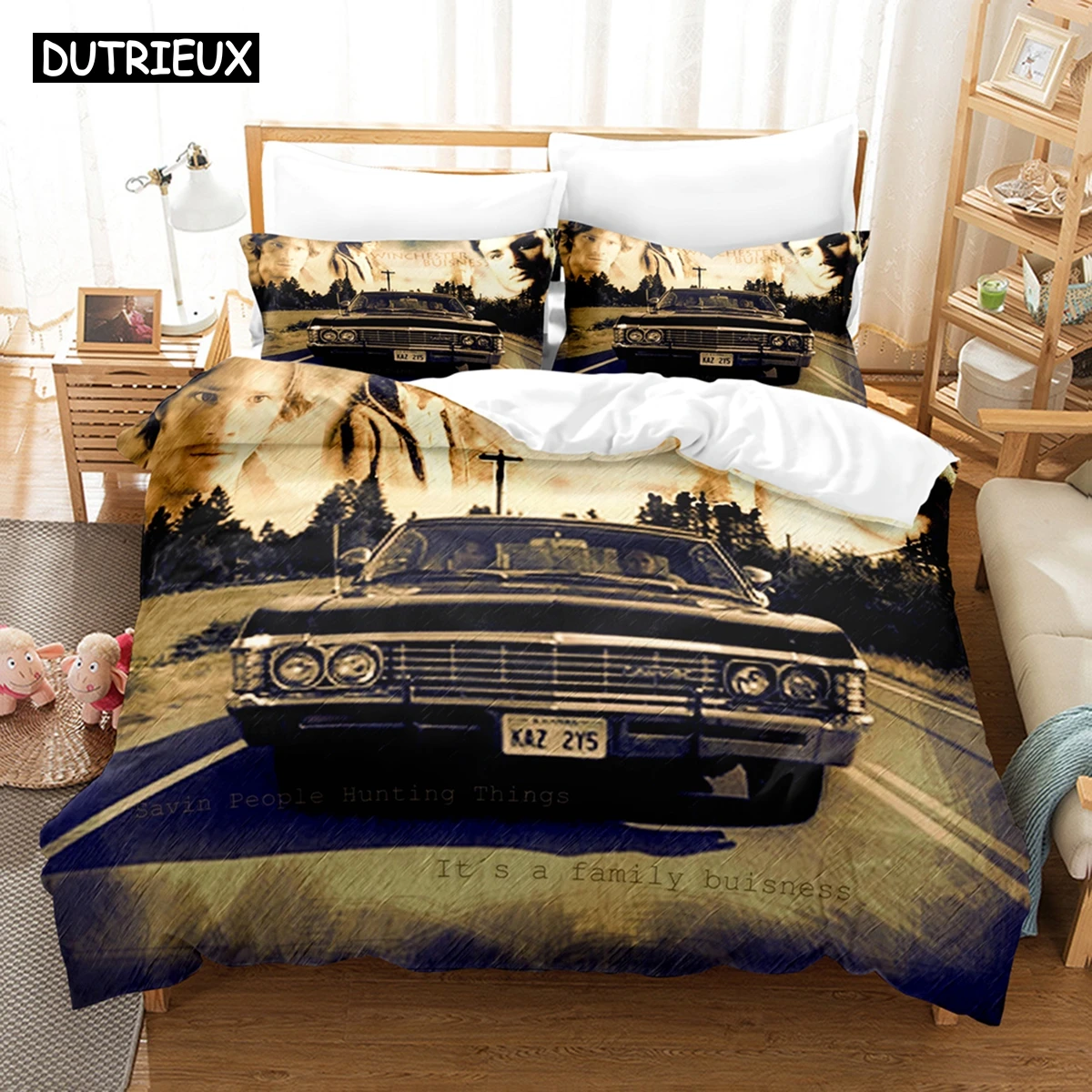 

3D Printed Evil Power Bedding Set Down Quilt Cover With Pillowcase Double Complete Queen King Bedding